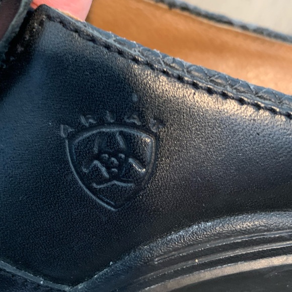 Ariat black leather clogs mules tassels womens 6.5 western comfort - Picture 5 of 7